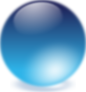 Blue Cristal Ball Clip Art