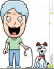 Walking Cartoon Dog Clipart Image