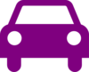 Purple Car  Clip Art