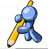 Man On Phone Clipart Image