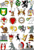 Vector Armorial Gold Heraldry Clipart Premium Gold Collection Image