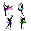 Majorette Baton Clipart Image