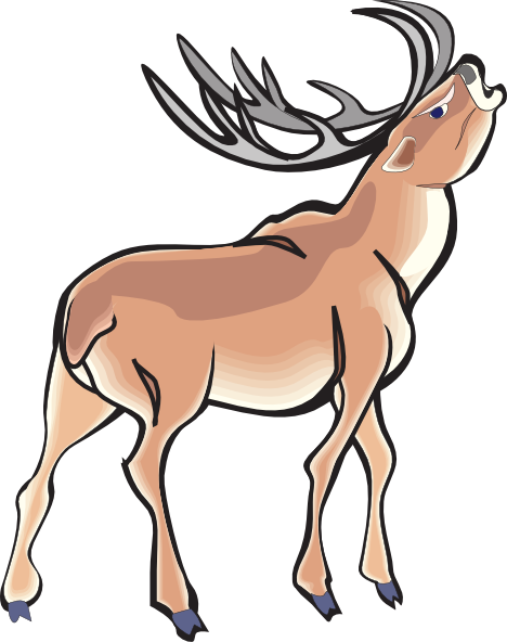 free clipart cartoon deer - photo #49