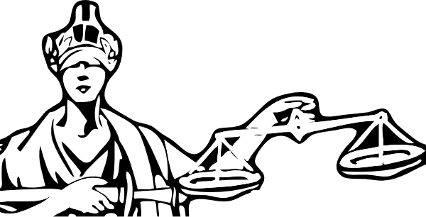 scales of justice tattoo. Blind Justice clip art