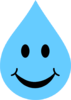 Smile Sky Blue Water Drop Image