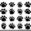 Paws And Claws Clipart Image