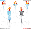 Olympic Torch Bearer Clipart Image