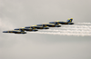 The U.s. Navy Flight Demonstration Team, The Blue Angels Perform In The Final Show Of The 2003 Season Image