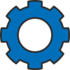 Gear Blue Clip Art