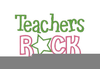 Teachers Rock Clipart Image