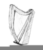Irish Harp Drawing Image