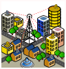 Point To Multipoint Wimax Network Scenario Clip Art