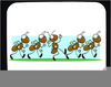 Marching Bugs Clipart Image