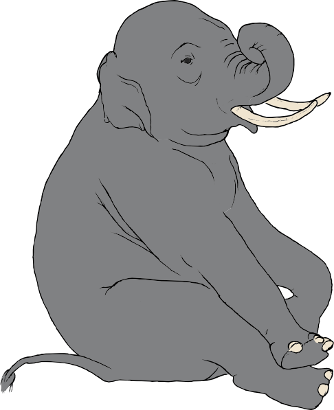 free clipart elephant cartoon - photo #45