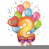 Second Birthday Clipart Image