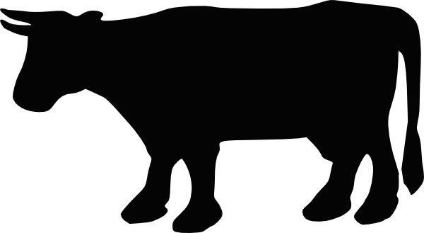 black clipart cow - photo #26