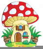 Mushroom House Clipart Image