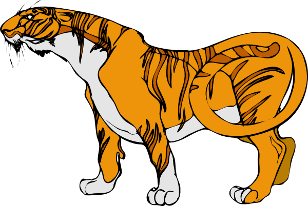 animated tiger clip art - photo #8