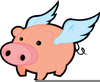 Clipart Flying Pigs Image