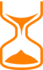 Orange Hourglass Clip Art