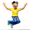 Kid Jumping Clipart Image