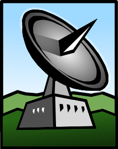 Ground Tracking Station Colour Clip Art