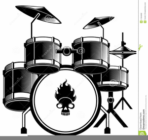 Drum Set Clipart Black And White Free Images At Clker Com Vector Clip Art Online Royalty Free Public Domain Black and white drums clipart. clker