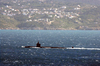 Uss Memphis (ssn 691) Heads Out To Sea Following A Brief Stop At This Eastern Mediterranean Port. Image