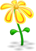 Yellow Sun Flower Clip Art