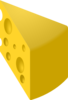 Yellow Swiss Cheese Slice Clip Art