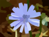 Blue Wild Flower Clip Art
