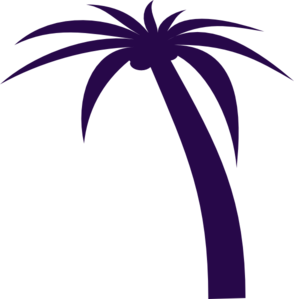 Purple Palm Clip Art