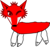Red Fox Warrior Clip Art