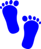 Royal Foot Prints Clip Art