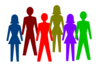 Colorful Group Of People Clip Art