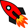 Red Rocket Clip Art