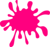 Pink Splatter Clip Art