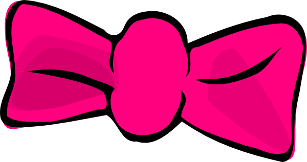 Pink Hair Bow Clip Art at Clker.com - vector clip art online, royalty