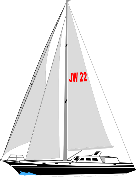 clipart of a yacht - photo #20