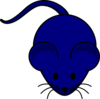 Navy Blue Mouse Clip Art