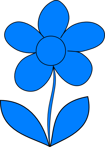 blue flower clipart - photo #50