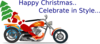 Christmas Motorcycle Clip Art