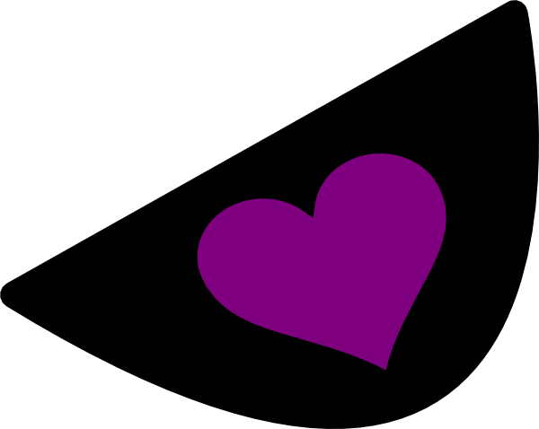 Purple Heart Eye Patch Clip Art at Clker.com - vector clip art online