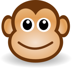 Monkey Coloring Pages on Happy Monkey Face Clip Art   Vector Clip Art Online  Royalty Free