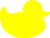 Solid Yellow Duck Clip Art