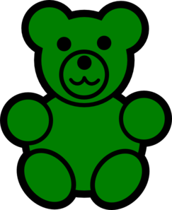 Green Bear Clip Art