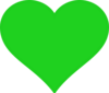 Green Heart Clip Art