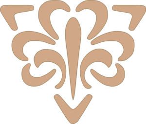 Fleur De Lis Brown Clip Art