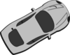 Gray Car - Top View - 30 Clip Art