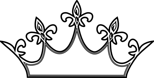 crown clipart black and white free - photo #36